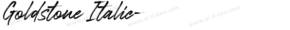 Goldstone Italic字体转换